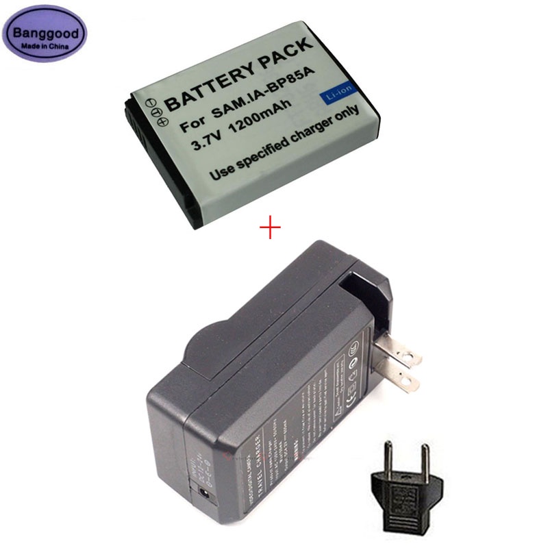 3.7V 1200MAh BP-85A PL210 BP85A แบตเตอรี่กล้องดิจิตอล BP-70A BP70A AC Charger สำหรับ Samsung IA-BP85