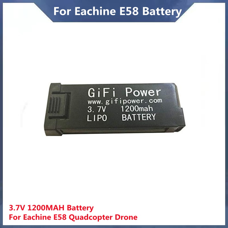 สำหรับ Eachine แบตเตอรี่ E58 1200มิลลิแอมป์ชั่วโมง3.7โวลต์เข้ากันได้ E58/S168/HY019ชุด Q Uadcopter อ