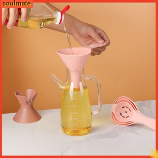 &lt;Soulmate&gt; 6 ชิ้น / เซต กรวยครัว ปลอด BPA สําหรับบ้าน อาหาร ของเหลว ทําอาหาร กรวยน้ํามัน 6-in-1