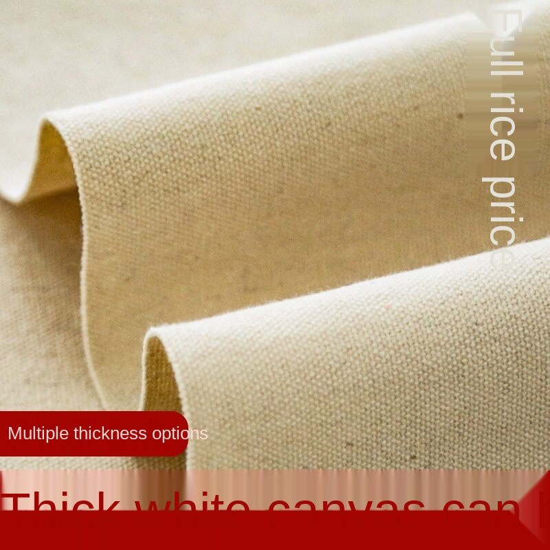 ❤❤❤ღღThick White Canvas Fabric Pure Cotton Fabric Bag Canvas Bag Cotton Linen Linen Coarse Cloth Old