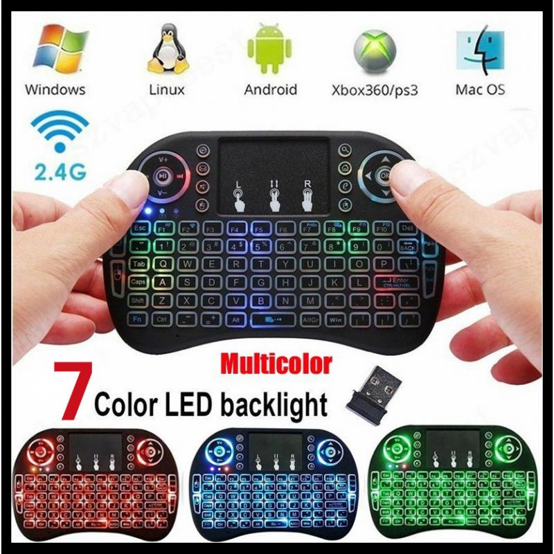 ❤❤❤ღღI8 Mini Keyboard Rii Air Mouse 2.4ghz Wireless Touchpad Non Tecware Pad Qwerty Android Box Tv L