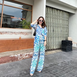 Chic No.9 : SET - Arctic Top &amp; Pants👋ปัดซ้ายที่รูปเพื่อดูขนาดสินค้า