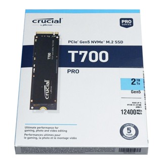 Crucial T700 2TB PCIe Gen5 NVMe M.2 SSD (12400MB/s) Non-Heatsink, CT2000T700SSD3