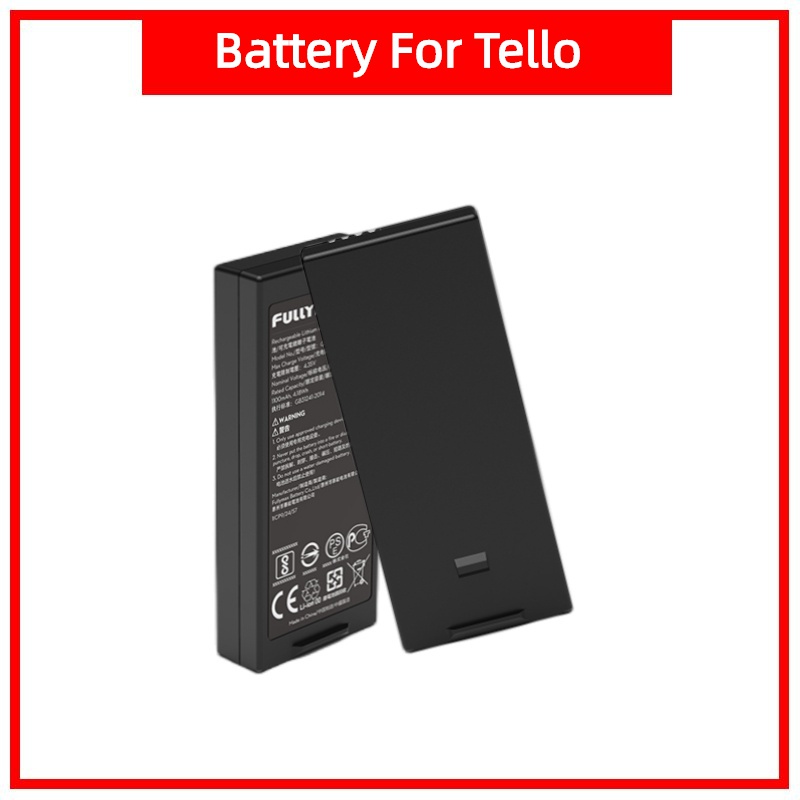 แบตเตอรี่คุณภาพสูงติดตั้งง่าย Tello Flight Battery อุปกรณ์เสริมโดรนใหม่ความจุ1100MAh