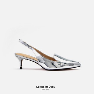 KENNETH COLE รองเท้าส้นสูงผู้หญิง รุ่น RILEY 50 LOAFER สีเงิน ( HEL - KLS9052MS-040 )