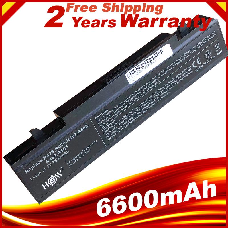 แบตเตอรี่แล็ปท็อป6600MAh สำหรับ SAMSUNG NP350V5C NP350U5C NP350E5C NP355V5C NP355V5X NP305E5A NP300V