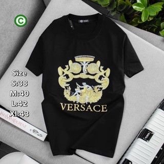 versace เสื้อยืดแขนสั้น