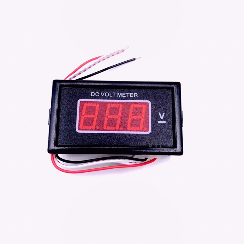 Meter โวลต์มิเตอร์ดิจิตอล 0-50VDC 3 สาย จอ LED สีแดง ขนาด 40*70 mm มีของพร้อมส่งในไทย