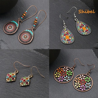 HOT_ ต่างหู Retro Bohemian Vintage Ear Ring Dangle สำหรับห้อง