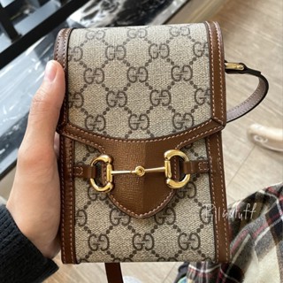 New!!🔥 Gucci horsebit 1955 mini phone bag กระเป๋าโทรศัพท์กุชชี่