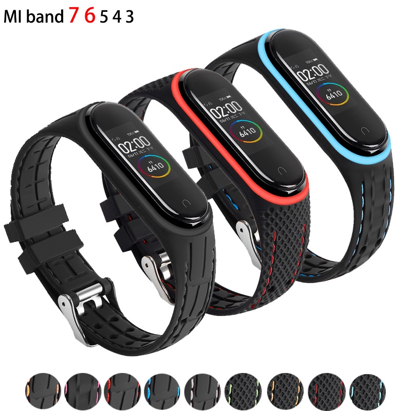 ✠✤Silicone Strap For Xiaomi Mi band 7 6 5 4 Bracelet Sport belt Smartwatch watchband replacement bracelet for mi band 3
