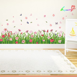 【AG】Wall Sticker Flower Pattern Vivid PVC Flower Wall Stickers Gifts