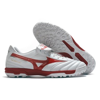 Mizuno Premium MD Grass Nail MORELIA II AS/TF เล็บปลอม หนังจิงโจ้ สีขาว สีแดง