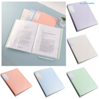 Calciwj File Folder Double-sided High-Transparency Large Capacity Inner Pockets Multifunctional Sheet Protector