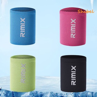 HOT_ RIMIX Elastic Cooling สายรัดข้อมือระบายความร้อนระบายอากาศสำหรับยิม