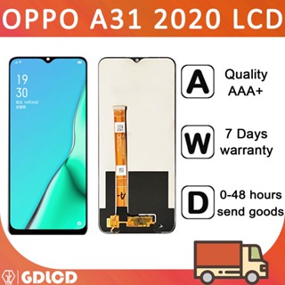 หน้าจอ Oppo A31 2020 จอแสดงผล LCD หน้าจอสัมผัส Digitizer แบบเปลี่ยน