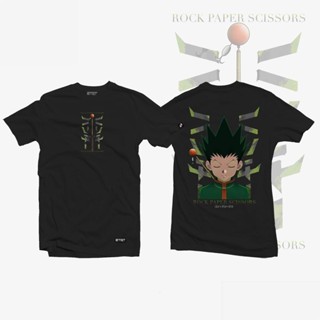 สะดวกสบาย เสื้อยืดคอตตอน 100% ♂☁✕เสื้ออนิเมะ - Hunter x Hunter - กอน ฟรีคส์ v2เสื้อยืดแขนสั้น