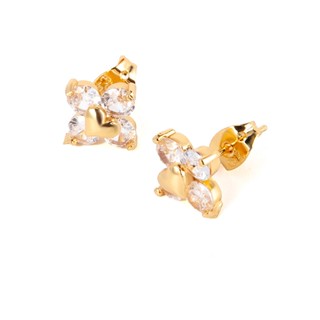 jewelry ต่างหู,ต่างหูแฟชั่น,ต่างหูหนีบ,ต่างหูผู้หญิงทอง 24K, ต่างหูเครื่องประดับแฟชั่นสร้อยคอย้อนยุค 307e
