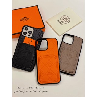 เคสโทรศัพท์มือถือ พร้อมช่องใส่บัตร แฟชั่นคลาสสิก สําหรับ iPhone14 PRO MAX 13 13PRO 13PROMAX 12PRO 12PROMAX 11 PRO MAX XSMAX XS XR 7 8 PLUS