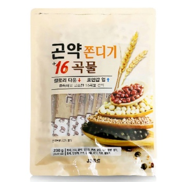 Chewy Konjac ขนมขบเคี้ยว เยลลี่เกาหลี / Konjac Jjondeugi พร้อมธัญพืช 16 ชนิด 50 ชิ้น (5x10p)