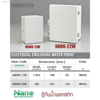 พร้อมสต็อก Nano ตู้ พลาสติกกันนำ้ นาโน Nano -11W, Nano -22W