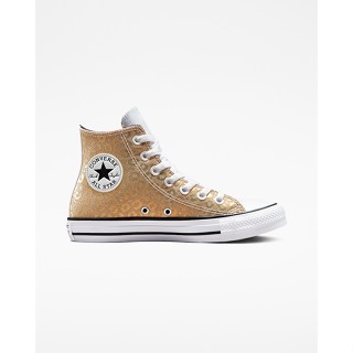 Converse รองเท้าผ้าใบ รุ่น Ctas Leopard Glitter Hi Gold/White - 572040Ch1Gdwt - สีทอง/ขาว ผู้หญิง