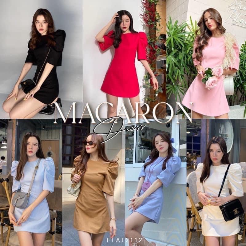 สีชมพู flat2112 เดรสสั้น แขนพอง ❌❌ ขายแล้วค่ะ