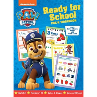 NEW! หนังสืออังกฤษ Nickelodeon Paw Patrol: Ready for School Pre-K Workbook [Paperback]