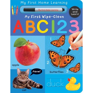 NEW! หนังสืออังกฤษ My First Wipe-Clean ABC 123 : Write and Learn! (My First Home Learning) [Hardcover]