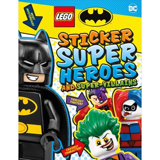 NEW! หนังสืออังกฤษ LEGO Batman Sticker Super Heroes and Super-Villains [Paperback]