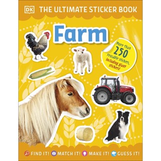 NEW! หนังสืออังกฤษ Ultimate Sticker Book Farm (Ultimate Sticker Book) [Paperback]