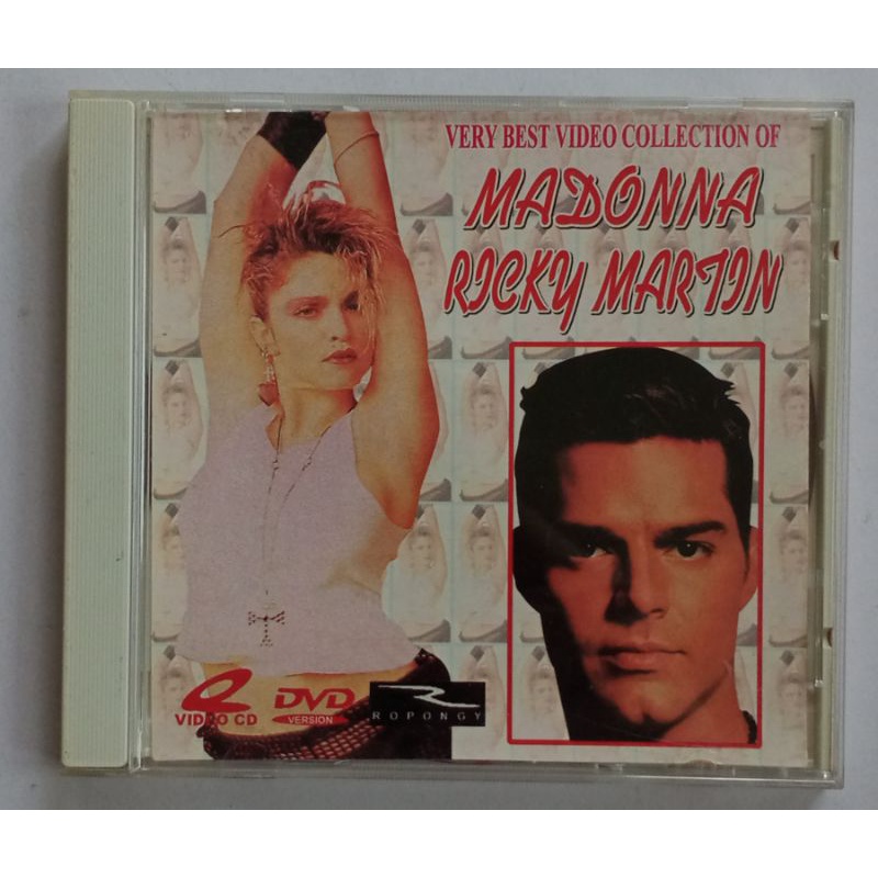 The Very Best Video Collection of MADONNA + RICKY MARTIN Music VCD Video CD