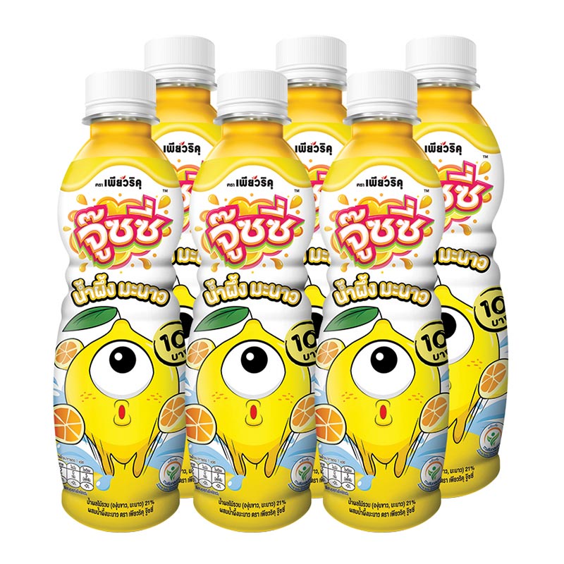 [พร้อมส่ง!!!] เพียวริคุ จู๊ซซี่ น้ำผลไม้ รสน้ำผึ้งมะนาว 280 มล. x 6 ขวดPuriku Juicy Honey Lemon 280 ml x 6 Bottles