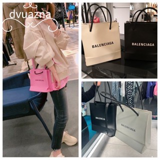 แบรนด์ใหม่ 100% ของแท้ BALENCIAGA North South Cowhide วัสดุ Tote Shopping Bag กระเป๋าสะพายไหล่เดี่ยว