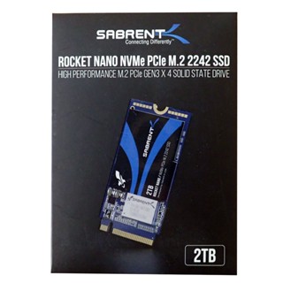 Sabrent 2TB Rocket Nano NVMe PCIe 3.0 M.2 2242 SSD (2500MB/s), SB-1342-2TB