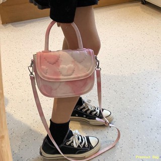 💎สินค้าเฉพาะจุด💍Love Biscuit Bag Women s Gradient Bag Portable Messenger Bag กระเป๋าสะพายสตรี