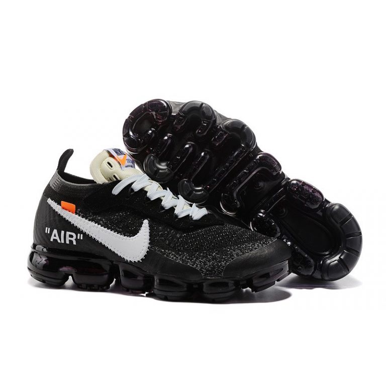 Off-White x Air VaporMax 2.0 Mens Black/White Breathable Running Shoes AA3831-001