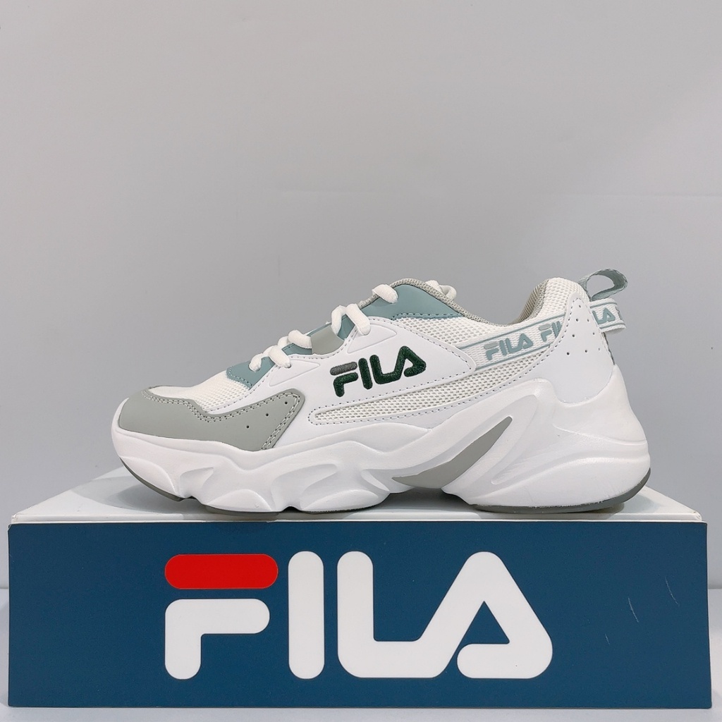 FILA HIDDEN TAPE Girls Color Matching Comfortable Daddy Shoes Sports Casual 5-J329X-143