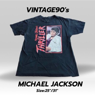 เสื้อวินเทจMichael jackson vintage90s เสื้อนักร้อง เสื้อวง #A1