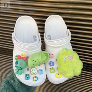 🔥DIY ที่ติดรองเท้า crocs สไตล์น่ารัก ตัวการ์ตูนติดรองเท้า ตกแต่งสวยงาม รูปแบบการ์ตูน ตัวติดรองเท้าหัวโต