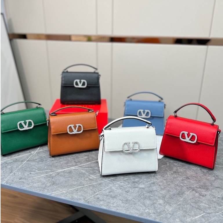 ◑☒▪Valentino Armpit Bag กระเป๋าสะพายข้าง Messenger Fashion (พร้อมกล่อง)