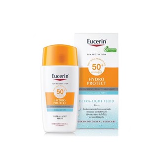 Eucerin SUN HYDRO PROTECT ULTRA LIGHT FLUID SFP50+ PA++++ 50ML. ยูเซอริน ซัน ไฮโดร โพรเทค อัลตร้า ไลท์ ฟลูอิด เอสพีเอฟ 5