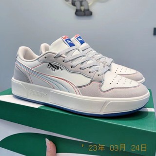 ใหม่ Sky LX Low Retro White Grey Vibe รองเท้าผ้าใบรองเท้าผู้ชายวัสดุ PU