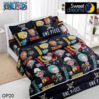 Sweet Dreams ผ้าปูที่นอน (ไม่รวมผ้านวม) 3.5ฟุต 5ฟุต 6ฟุต วันพีช One Piece OP20 #สวีทดรีมส์ เครื่องนอน ชุดผ้าปู