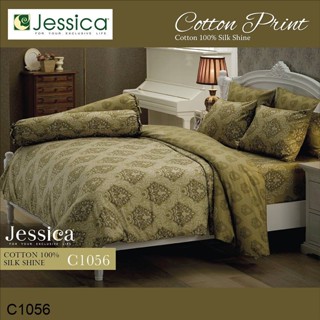 Jessica ผ้านวม 90 x 100 นิ้ว (ไม่รวมผ้าปูที่นอน) Cotton 100% พิมพ์ลาย กราฟฟิก C1056 #เจสสิกา ผ้าห่ม