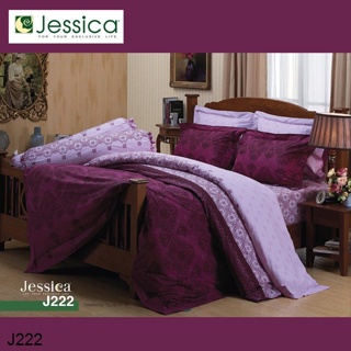 Jessica (ครบเซ็ต) ผ้าปูที่นอน+ผ้านวม 3.5ฟุต 5ฟุต 6ฟุต พิมพ์ลาย กราฟฟิก J222 #เจสสิกา เครื่องนอน ชุดผ้าปู ชุดผ้าปูเตียง