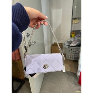 พร้อมส่ง #🔥ห่วงโซ่ Rhinestone รูปสี่เหลี่ยมขนมเปียกปูนกระเป๋าสี่เหลี่ยมเล็กใหม่หัวเข็มขัดล็อคทุกการแข่งขันกระเป๋าสะพายไ