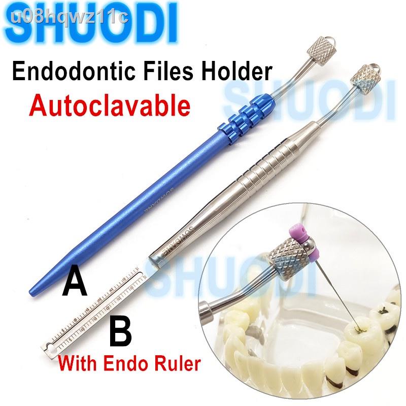Dental Endodontic File Files Holder Handuse Files Gripper with Endo Ruler