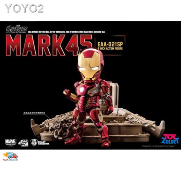 ☁☋SPECIAL EDITION!!! Age of Ultron Iron Man Mk45  EAA-021SP Egg Attack Action Figure with Ultron Sentry ลิขสิทธิ์แท้