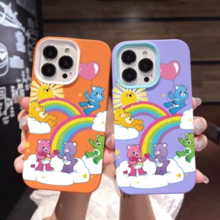 เคสโทรศัพท์มือถือ ซิลิโคนนุ่ม ลายก้อนเมฆ 3 in 1 สําหรับ iPhone 14Promax 13 12 11 7Plus X XR
เคสโทรศัพท์มือถือ ลายหมีสายรุ้ง